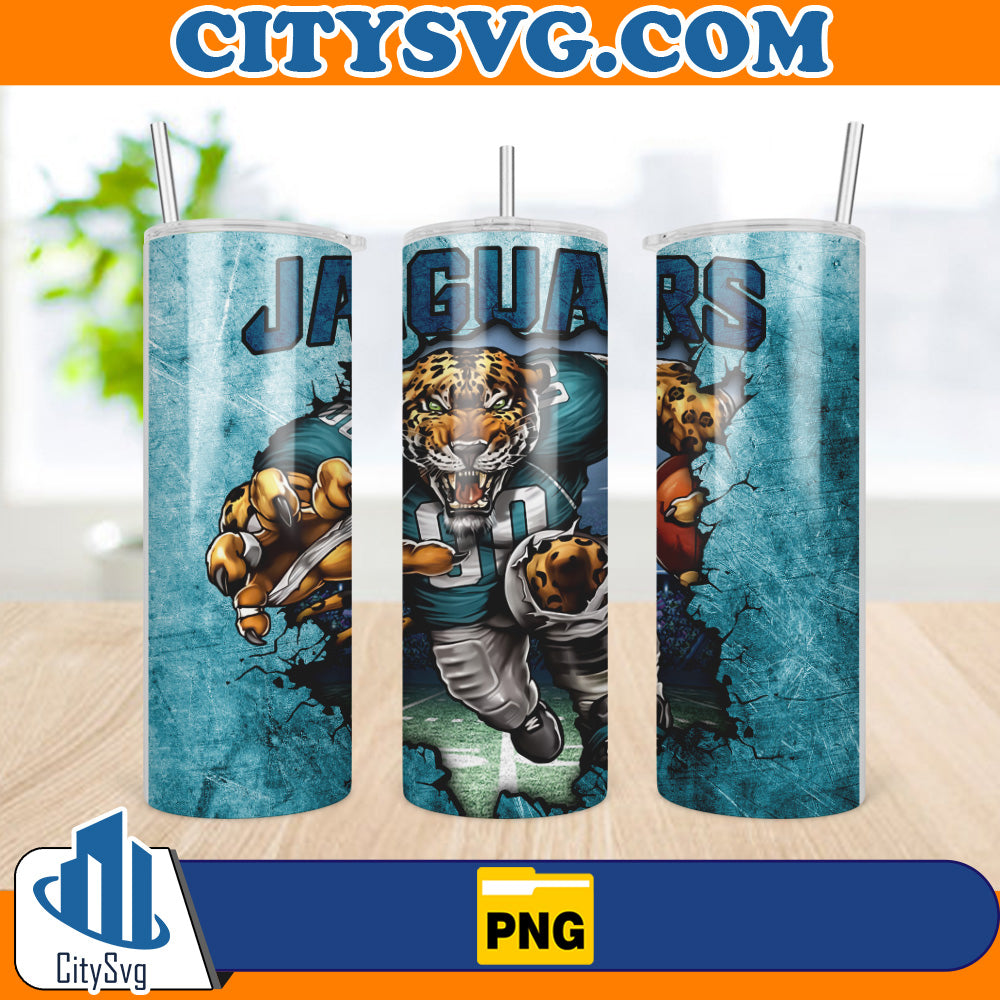 JacksonvilleJaguars20ozSkinnyTumblerWrapPng