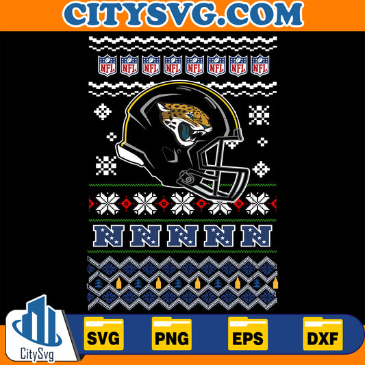 Jacksonville Jaguars Christmas Svg