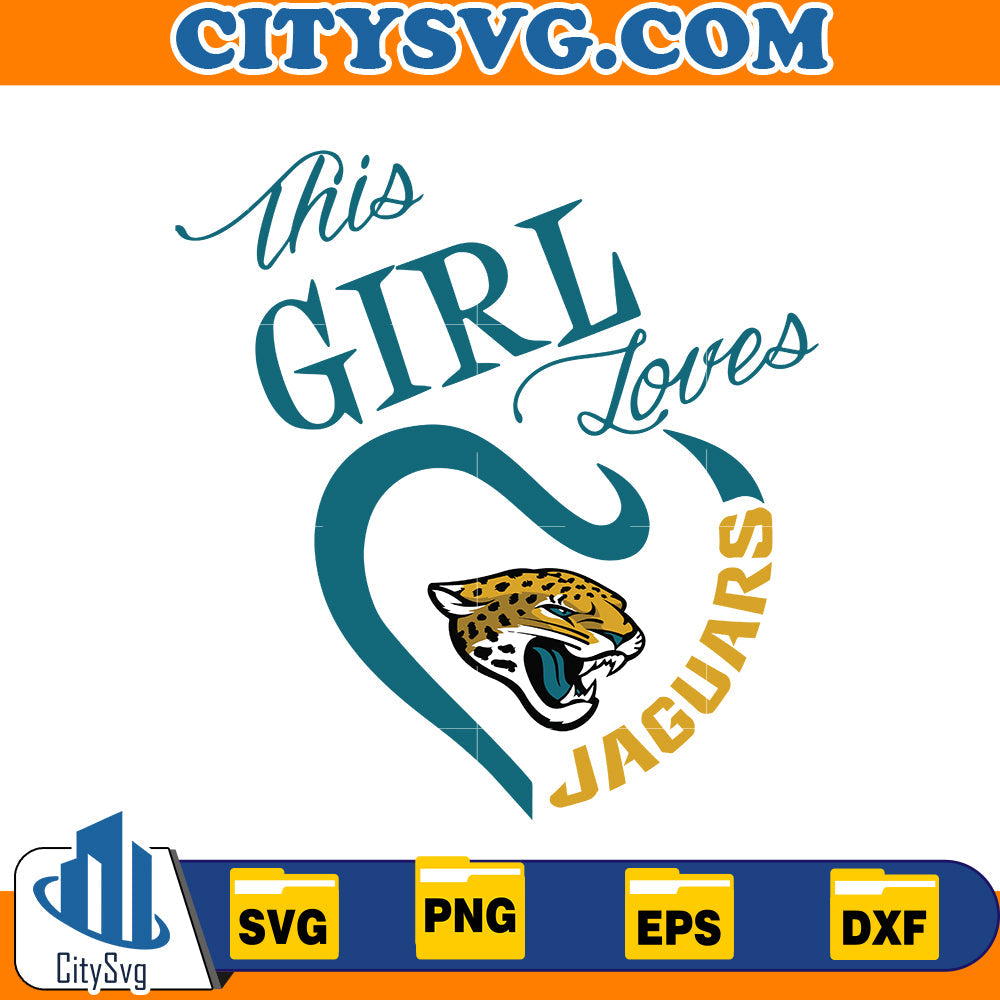 This Girl Loves Jacksonville Jaguars Svg