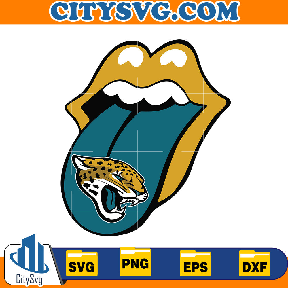 Toungue Jacksonville Jaguars Svg