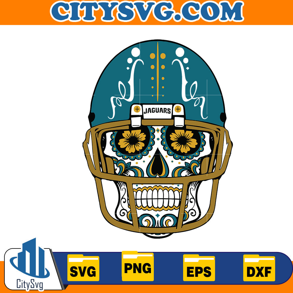 Skull Jacksonville Jaguars Svg