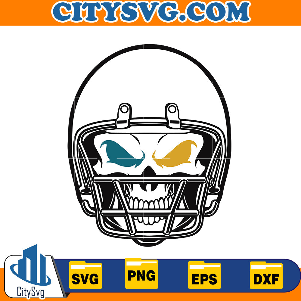 Skull Jacksonville Jaguars Svg