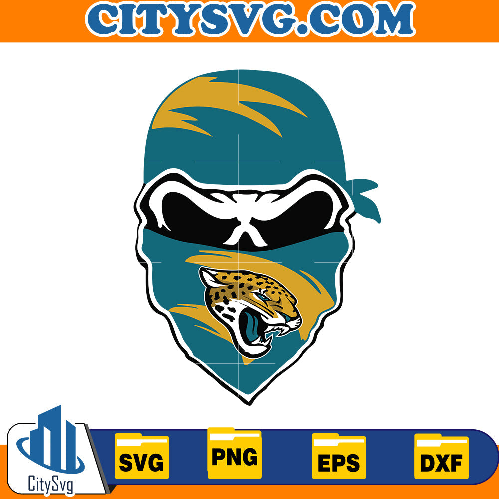 Skull Jacksonville Jaguars Svg