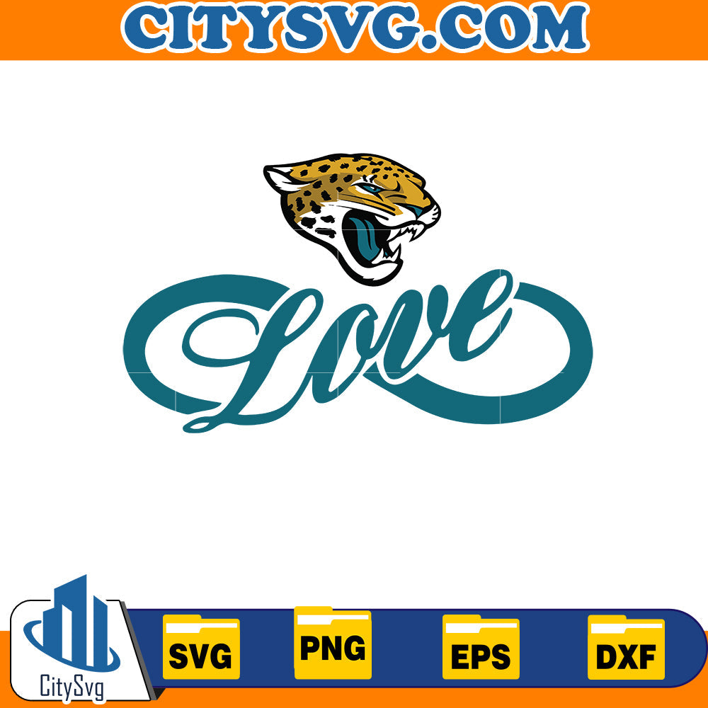 Love Jacksonville Jaguars Svg