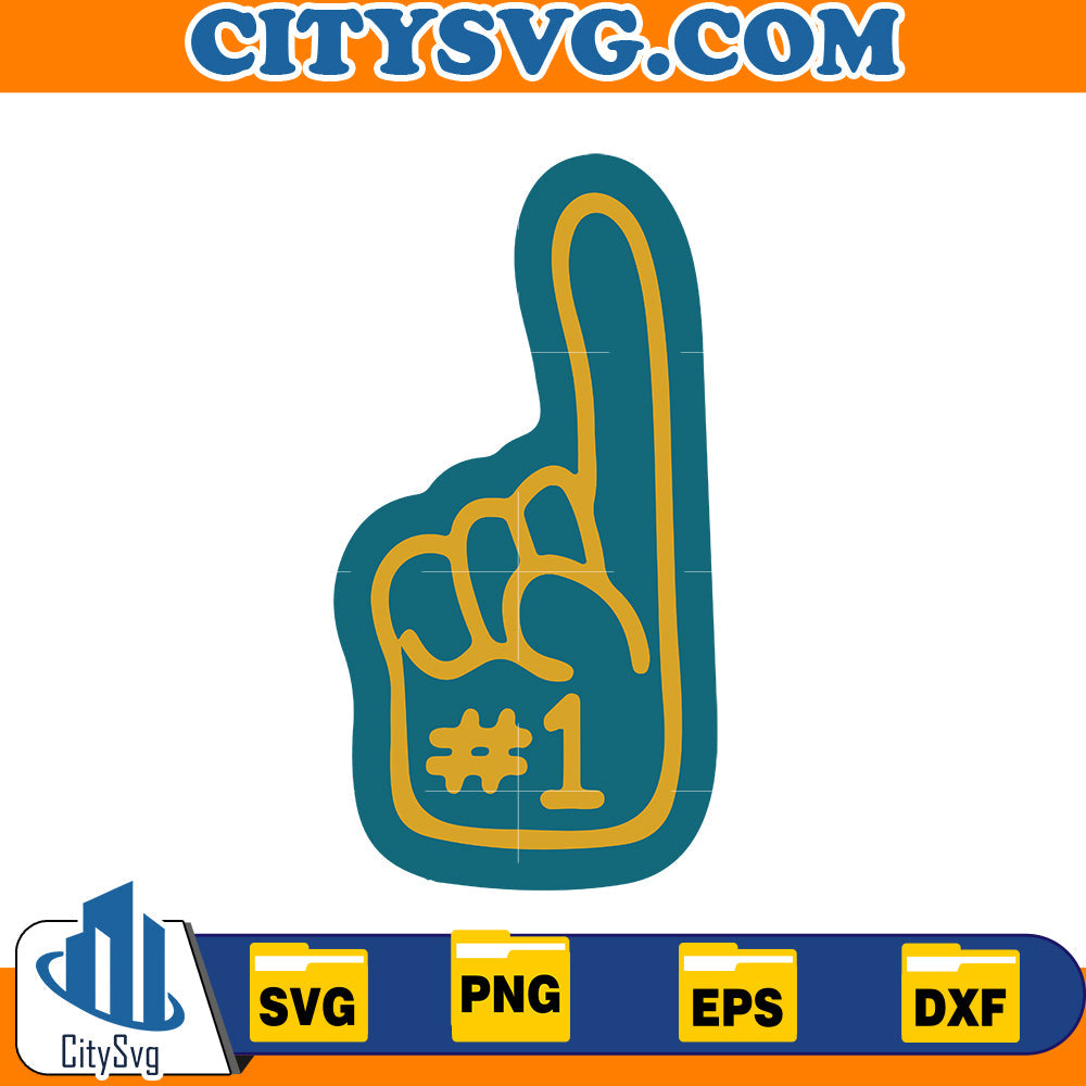 #1 Jacksonville Jaguars Svg