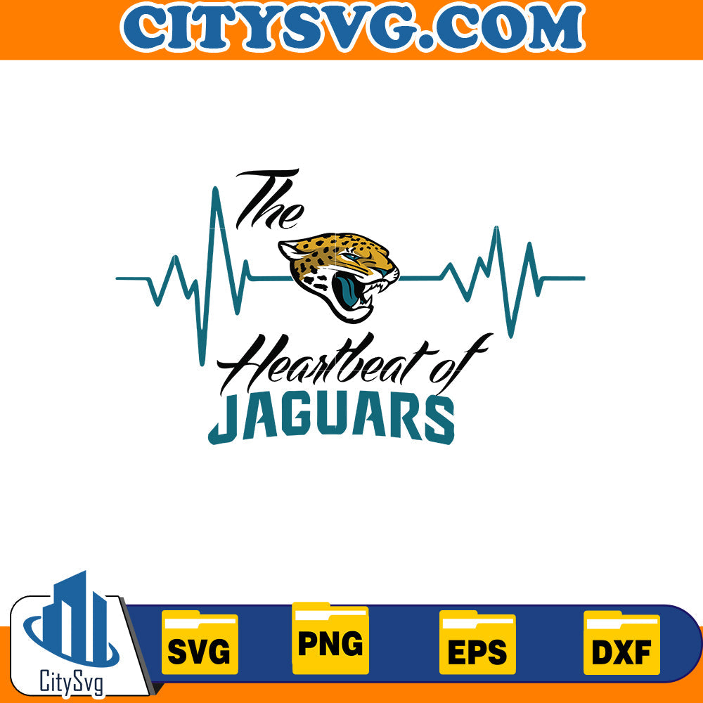 The heatbeat of Jacksonville Jaguars Svg