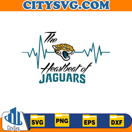 The heatbeat of Jacksonville Jaguars Svg