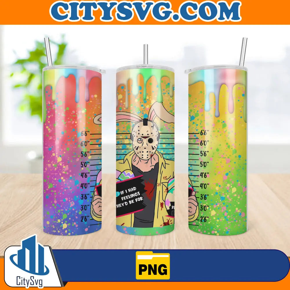 JasonVoorheesEasterTumbler20OzDesignPng