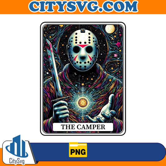 Horror tarot card Jason Voorhees The Camper Png