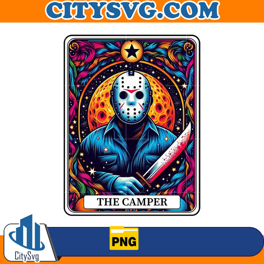 Horror tarot card Jason Voorhees The Camper Png