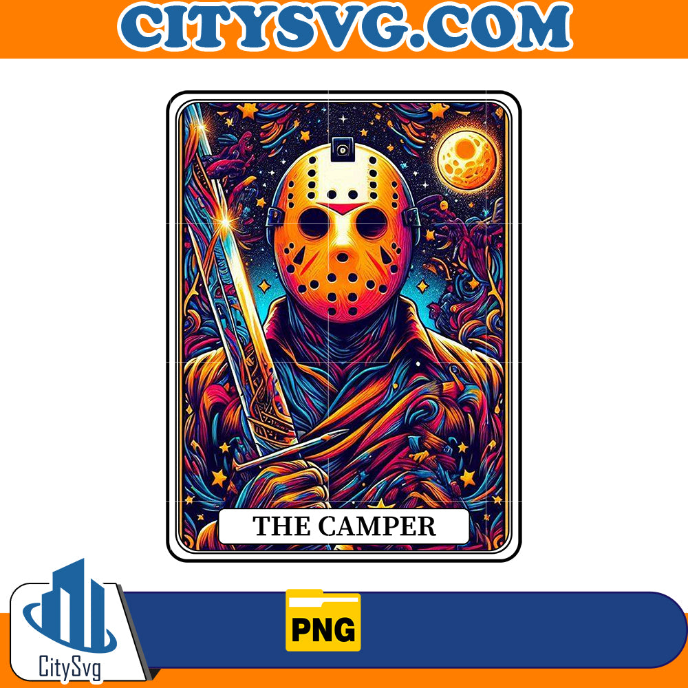 Horror tarot card Jason Voorhees The Camper Png