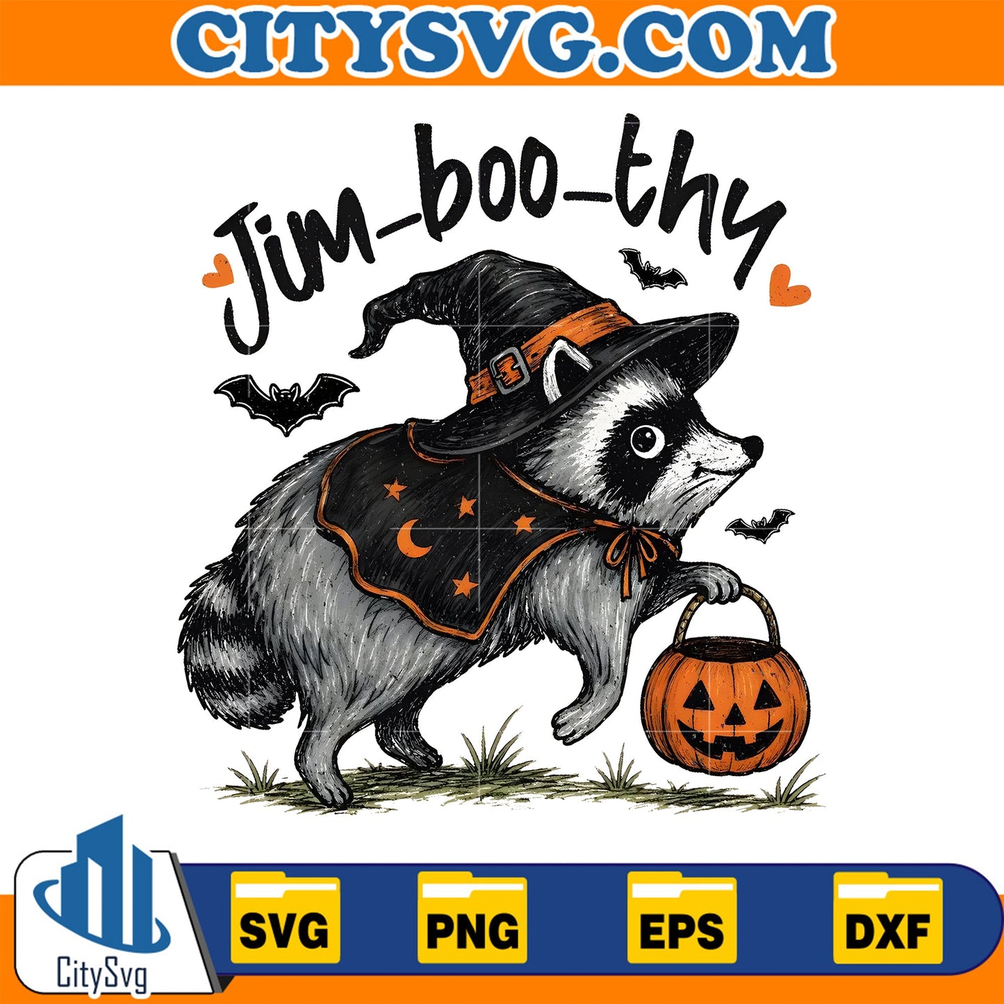 Jim Boo Thy Raccoon Svg CitySvg
