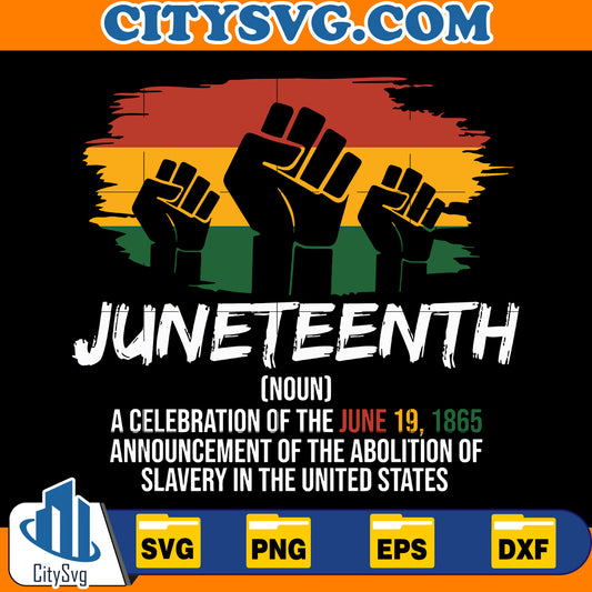 Juneteenth svg