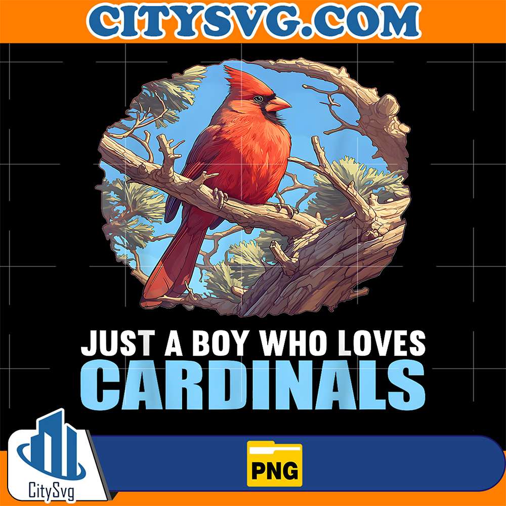 Just-A-Boy-Who-Loves-Cardinals-Bird-Png