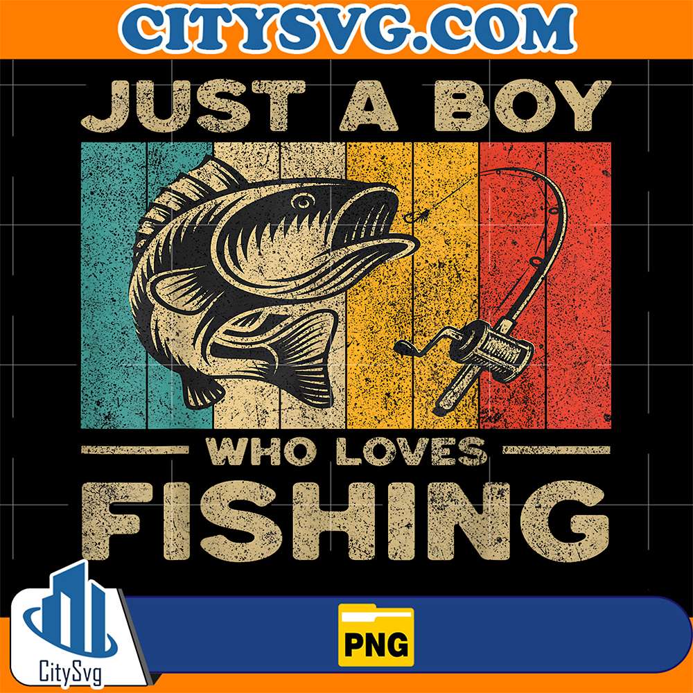 Just-A-Boy-Who-Loves-Fishing-Png