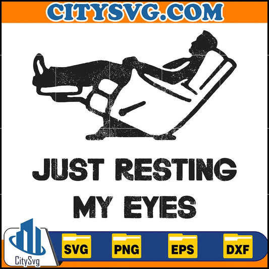 JustRestingMyEyes_Recliner_TiredDadSvg