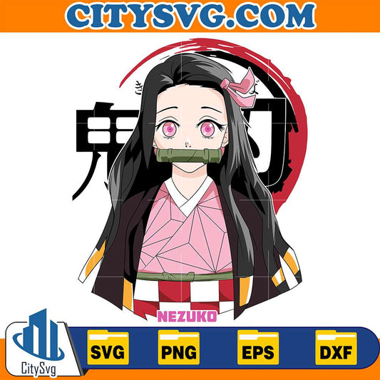 Kamado Nezuko Demon Slayer Svg CitySvg