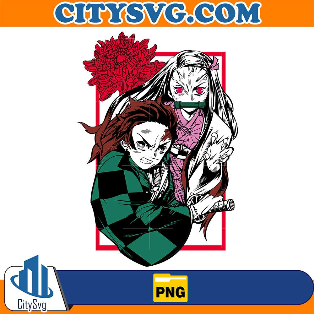 Kamado-Tanjiro-And-Kamado-Nezuko-Demon-Slayer-Png