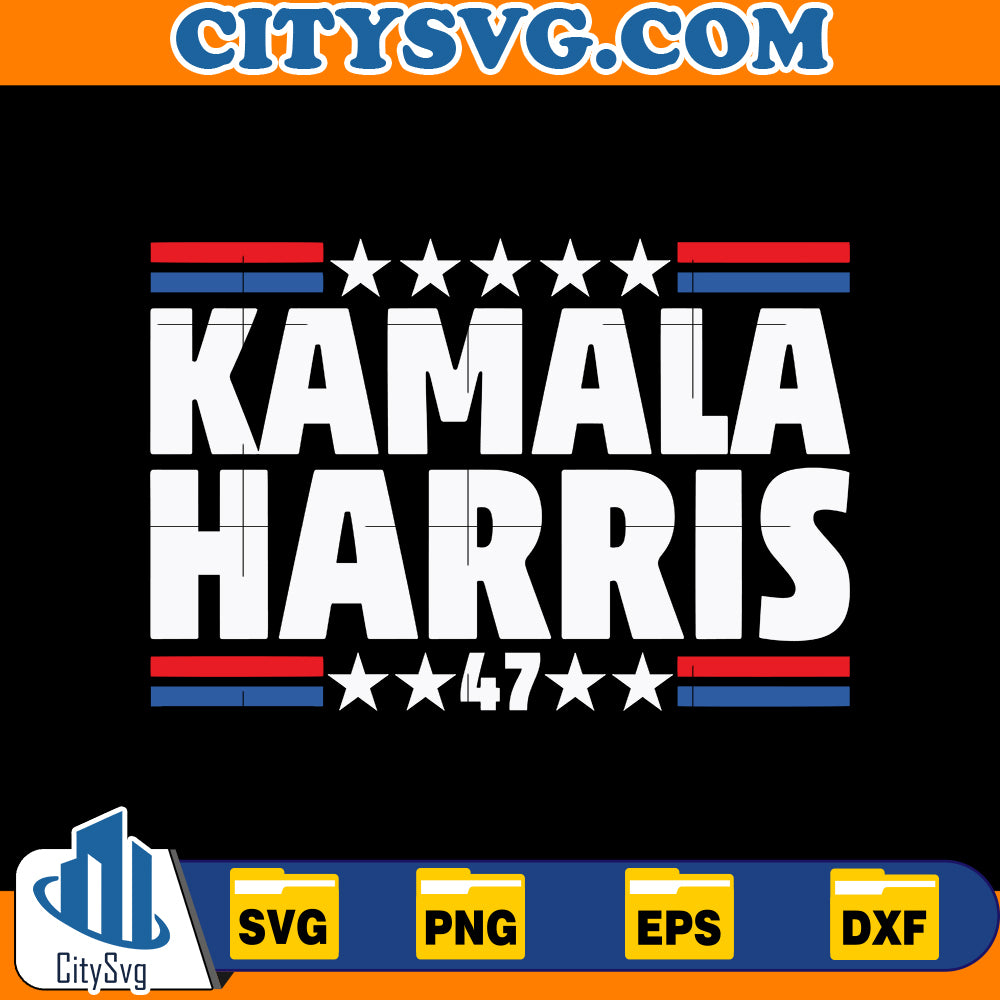 Kamala Harris 47 Svg