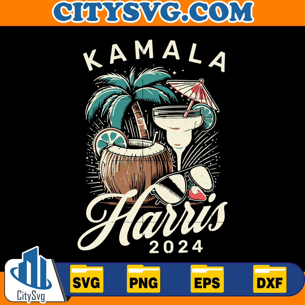 Kamala Harris Coconut Tree Svg