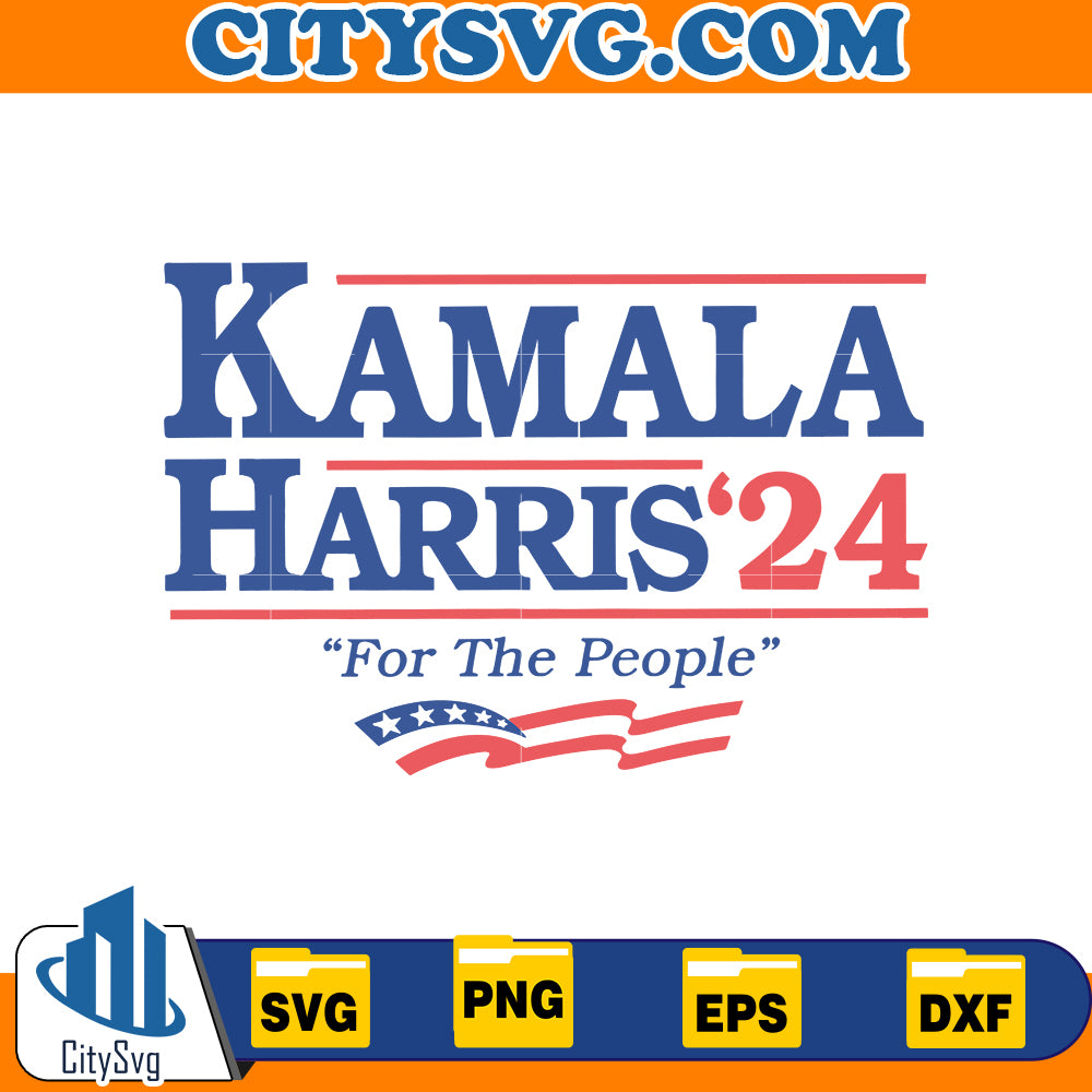 Kamala Harris '24 For the people Svg