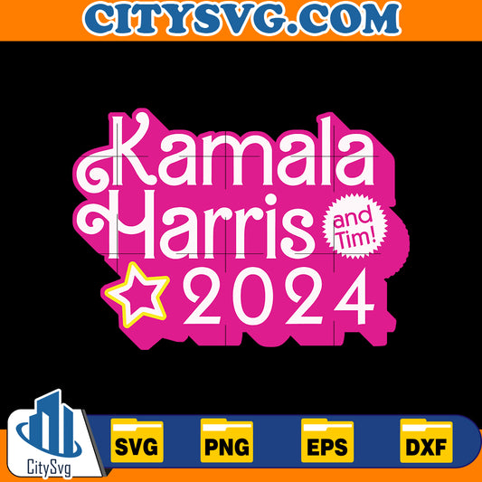 Kamala Harris and Tim Svg