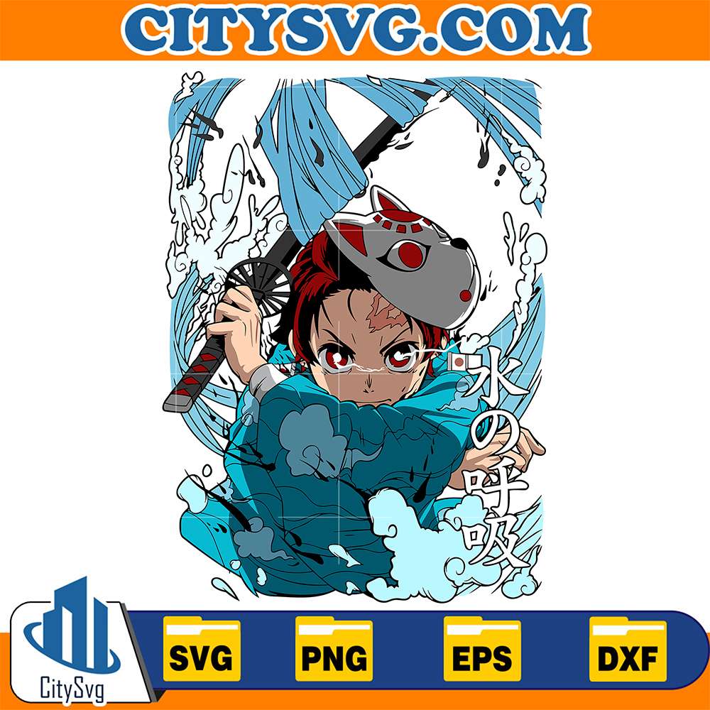 Kamato-Tanjirou-Demon-Slayer-Svg