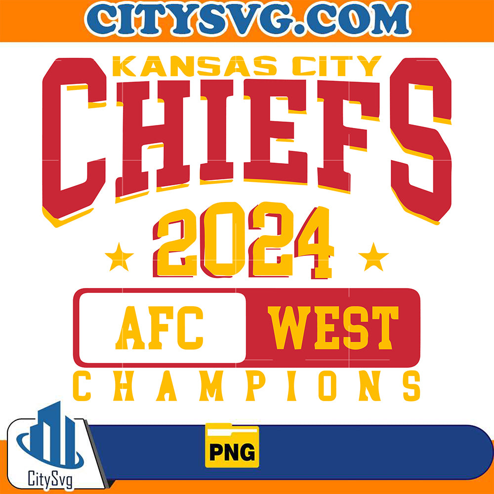 KansasCityChiefs2024AfcWestChampionsPng