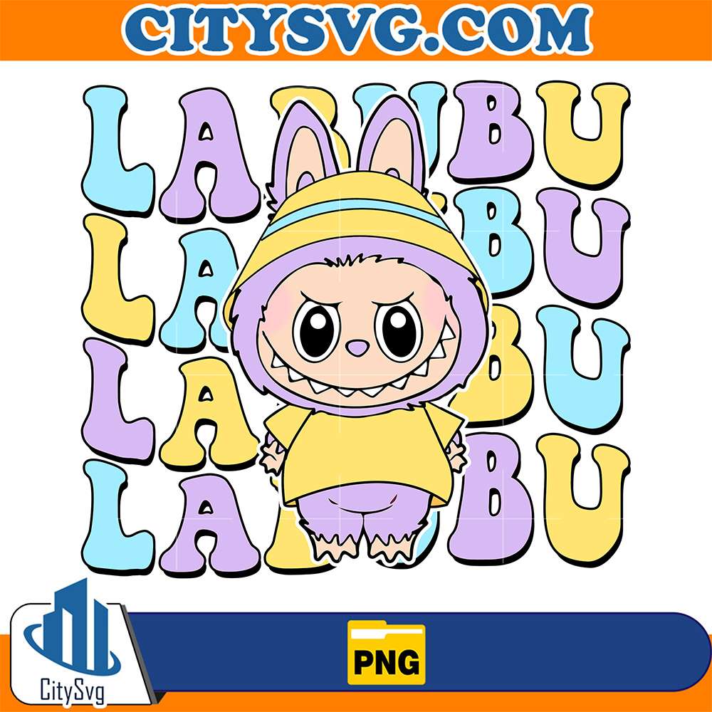 Kawaii-Labubu-In-Yellow-Cute-Pastel-Labubu-Png