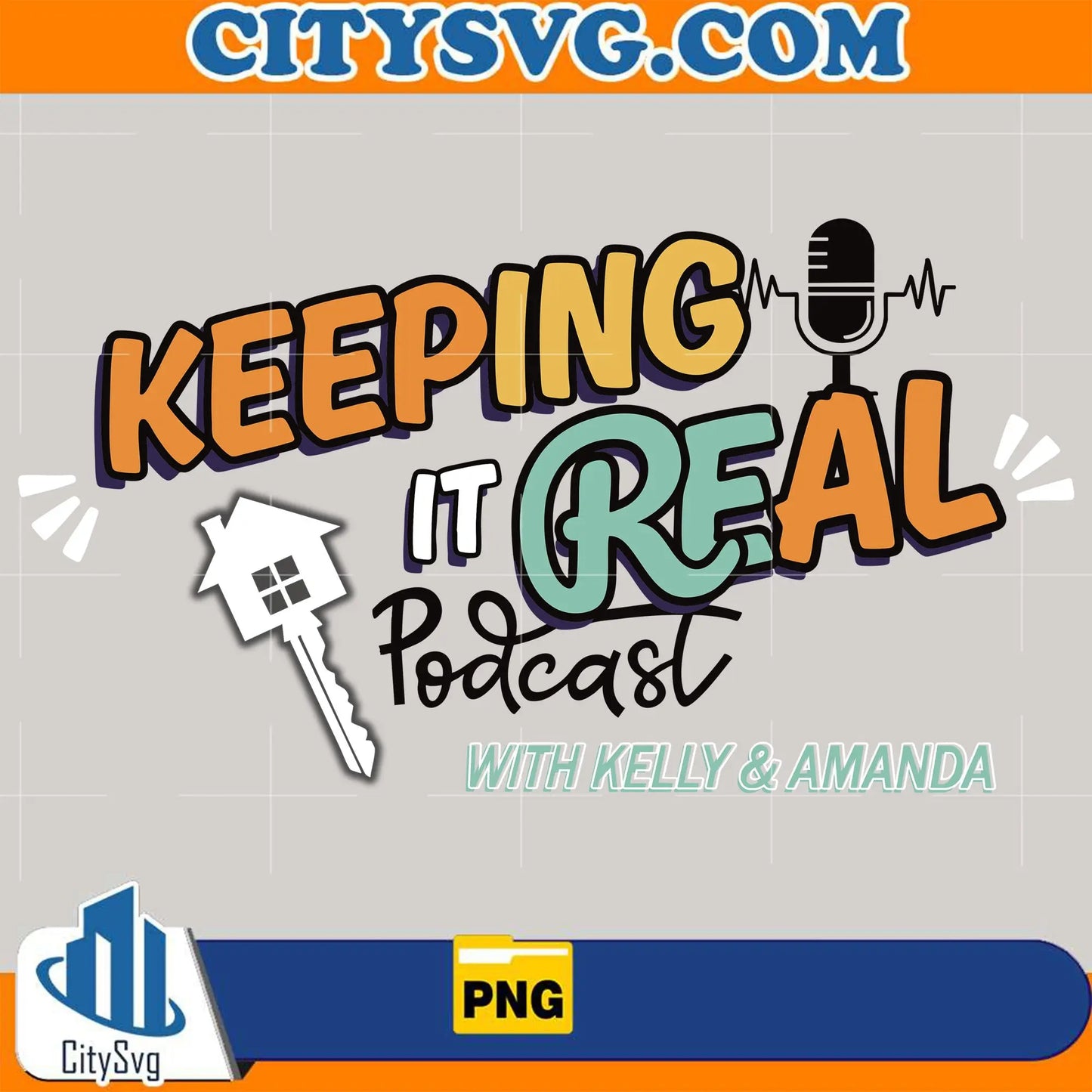 Keeping It Real Podcast Png CitySvg