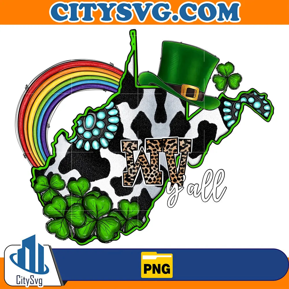 KentuckyLuckyY_allWesternCowhideMapSublimationPng1
