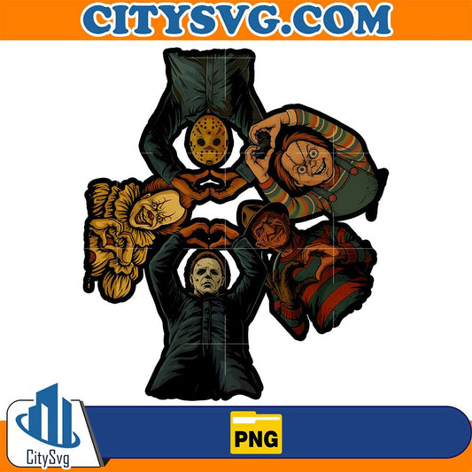 Killers-Friends-Png-Retro-Halloween-Png