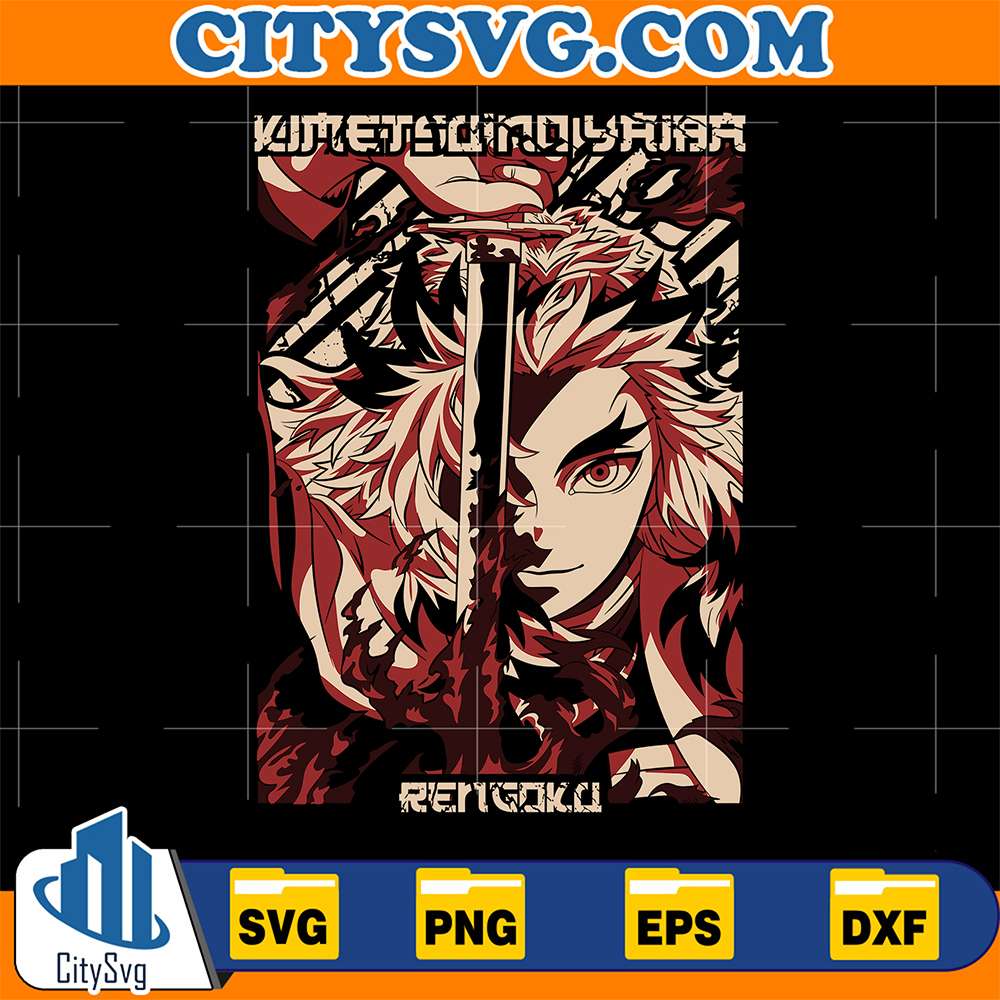 Kyojuro-Rengoku-Flame-Hashira-Demon-Slayer-Svg-1