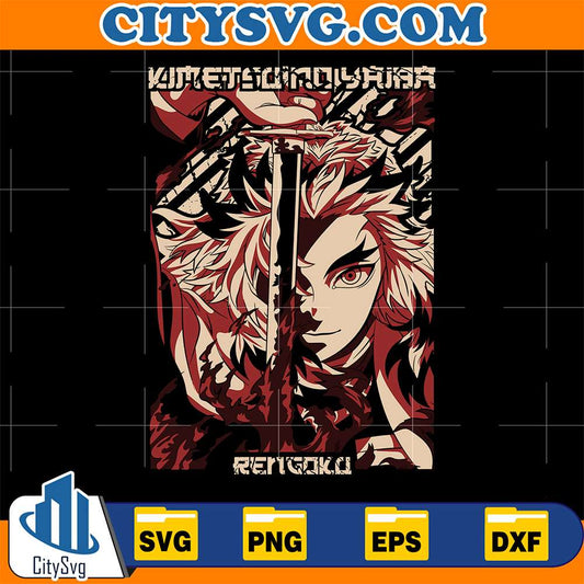 Kyojuro-Rengoku-Flame-Hashira-Demon-Slayer-Svg-1