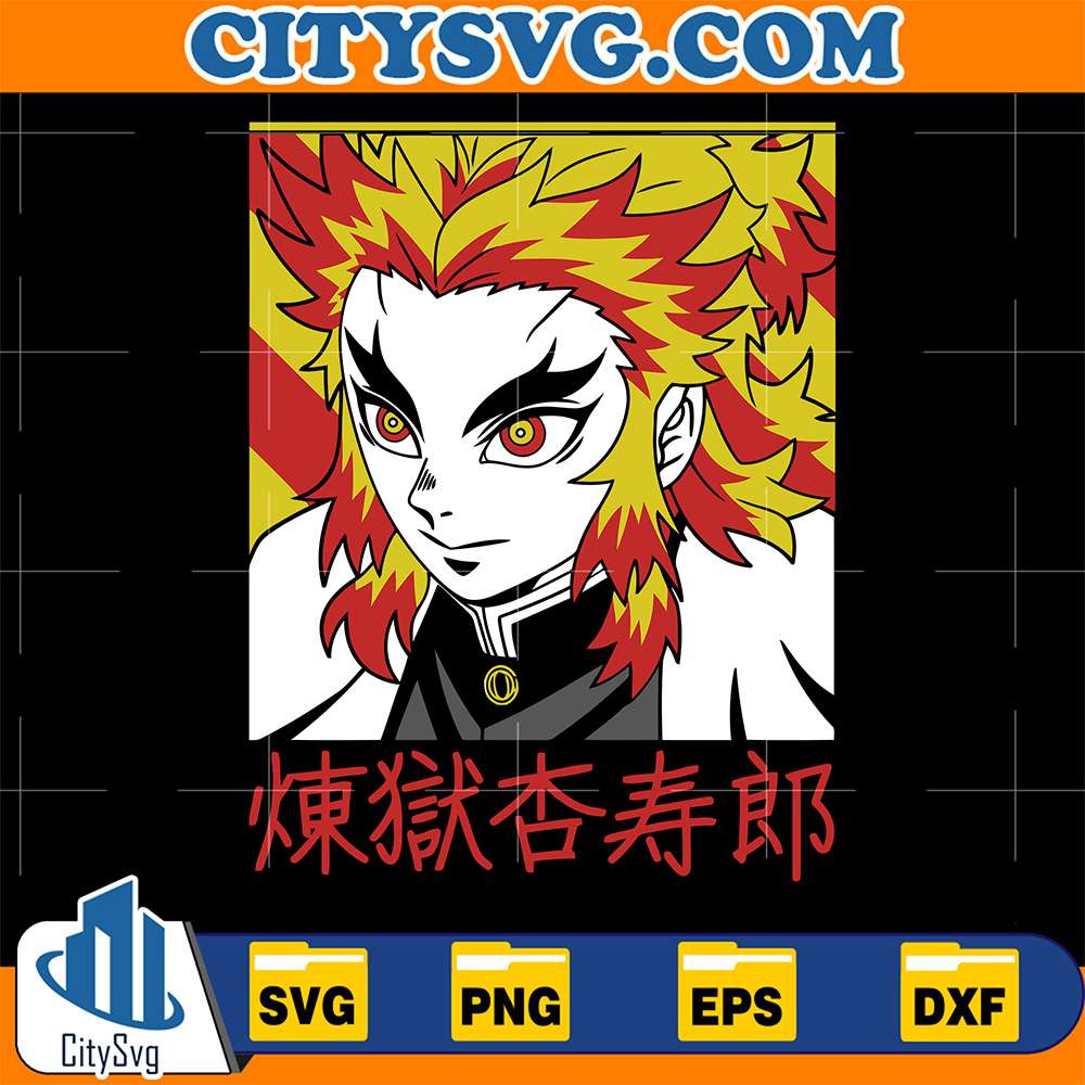 Kyojuro-Rengoku-Flame-Hashira-Demon-Slayer-Svg-2