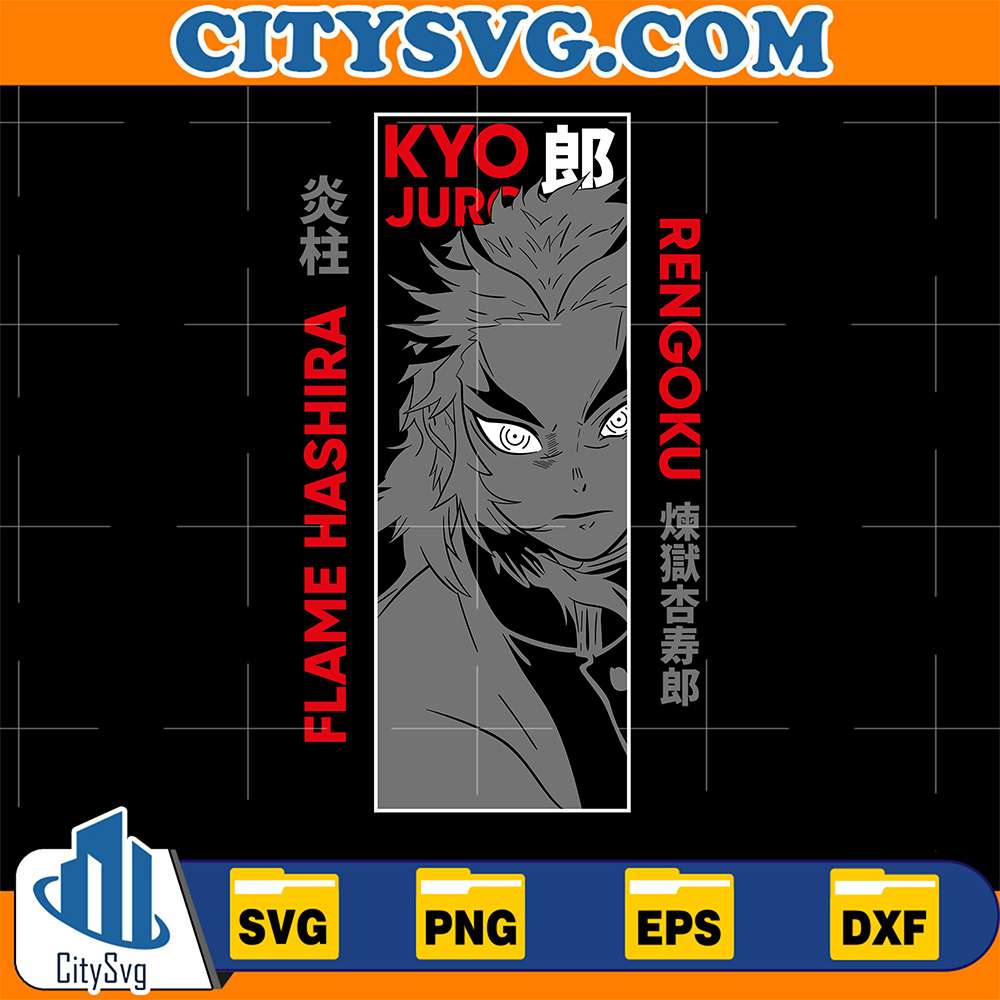 Kyojuro-Rengoku-Flame-Hashira-Demon-Slayer-Svg