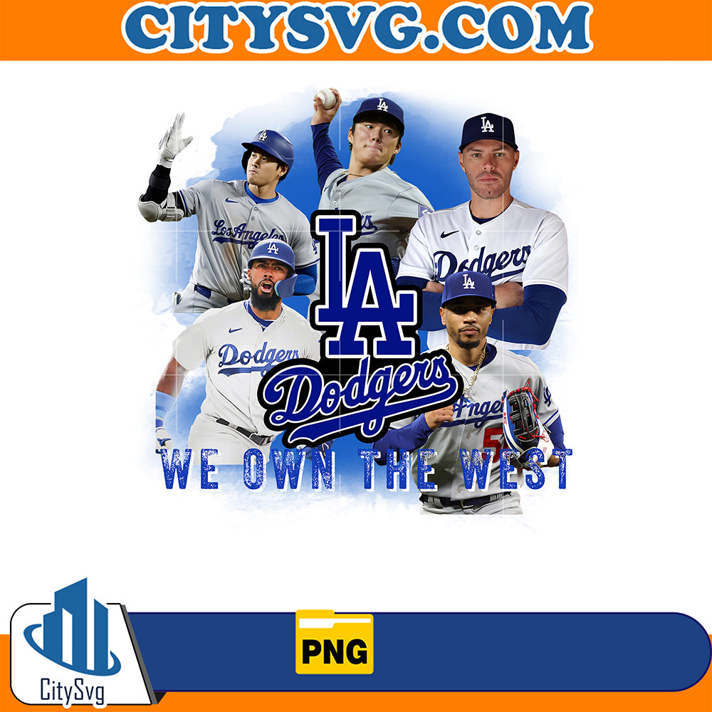 LA Dodgers We Own The West Png