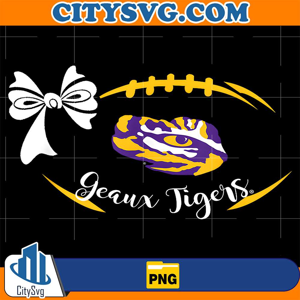 LSU-Tigers-Football-Bow-Png