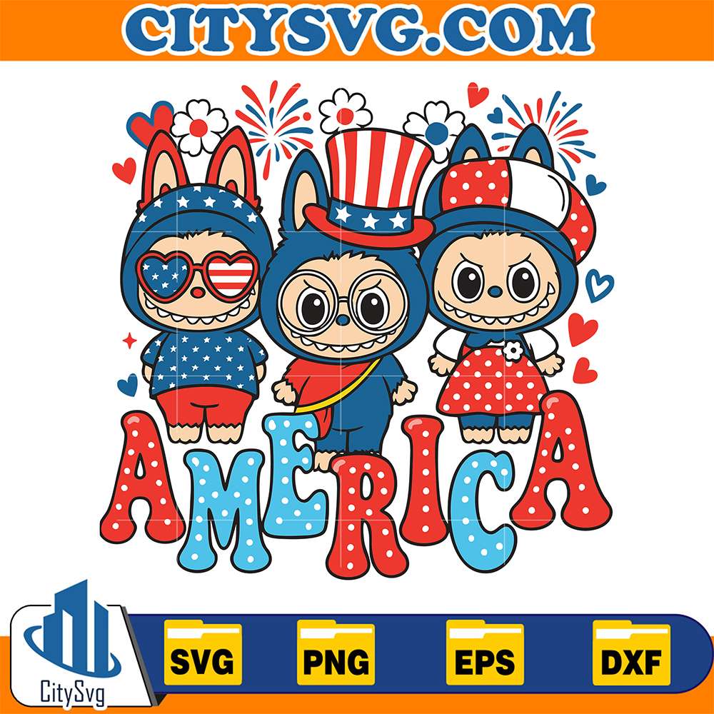 Labubu-4th-Of-July-Svg