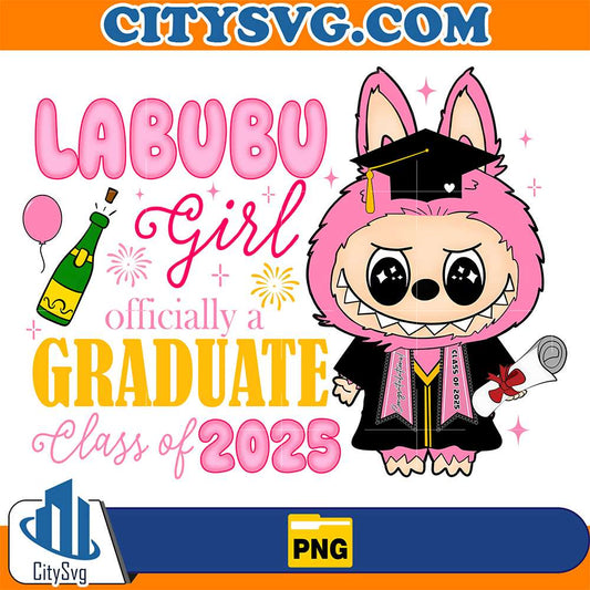 Labubu-Girl-Officially-Graduate-Class-Of-2025-Png