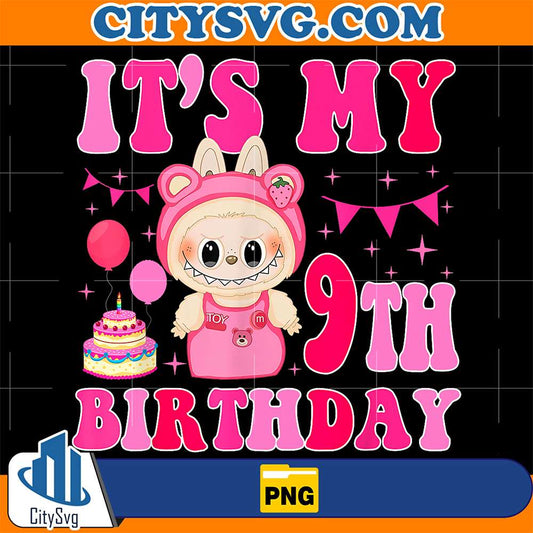 Labubu-It-s-My-9th-Birthday-Png