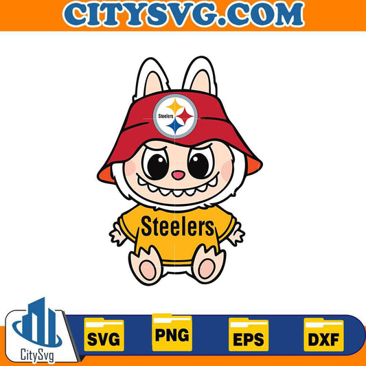 Labubu Pittsburgh Steelers Svg CitySvg