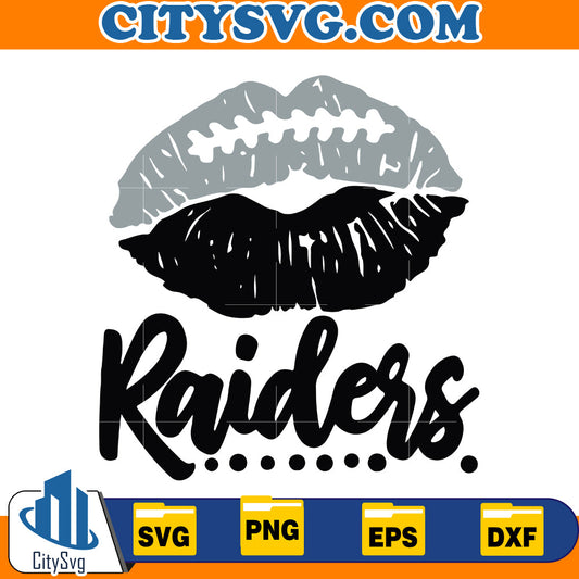 Lips Las Vegas Raiders Svg