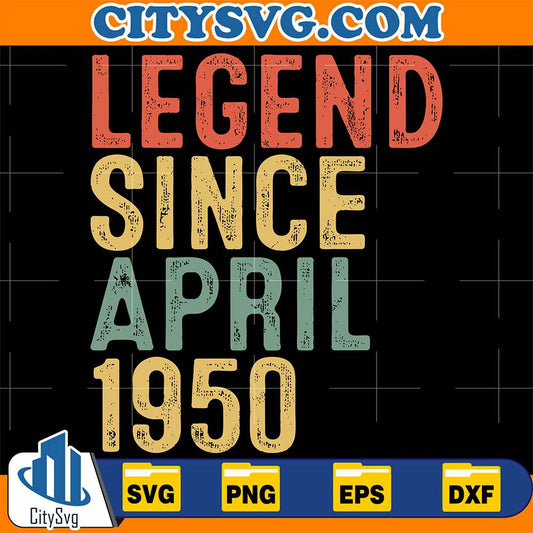 Legend-Since-April-1950-Svg