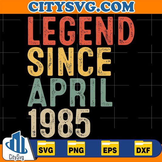 Legend-Since-April-1985-Svg