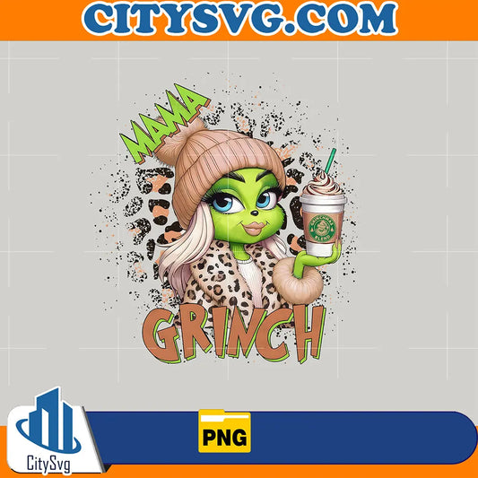 LeopardCoffeeMamaGrinchPng