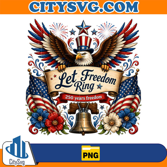 Let-Freedom-Ring-Eagles-4th-Of-July-Png