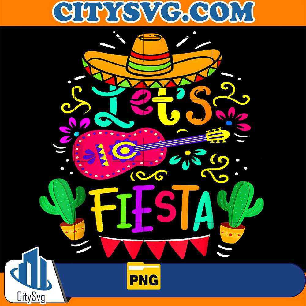 Let-s-Fiesta-Cinco-De-Mayo-Mexican-Party-Guitar-Lover-Png