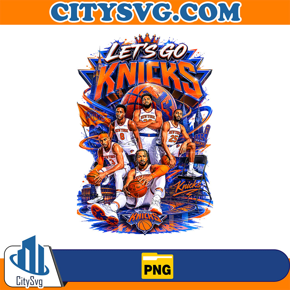 Let-s-Go-Knicks-Basketball-Png