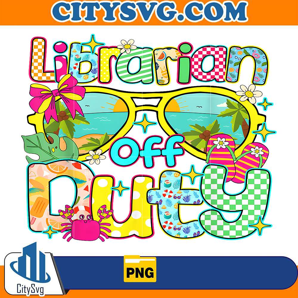 Librarian-Off-Duty-Hello-Summer-Png